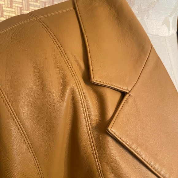 NWOT Lord & Taylor Leather Jacket - Picture 6 of 7